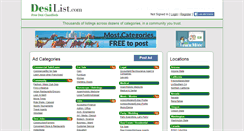 Desktop Screenshot of desilist.com